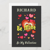 Mijn valentijn aangepaste Valentijnsdag Kaart (Voorkant / Achterkant)