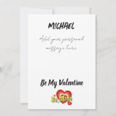 Mijn valentijn aangepaste Valentijnsdag Kaart (Achterkant)