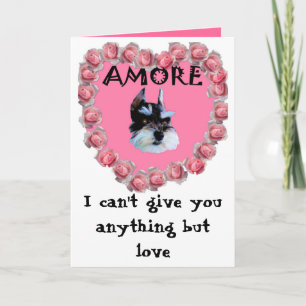 Mijn Valentijn Amore, kan ik niet u om het even Feestdagen Kaart