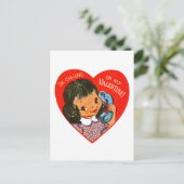 Mijn Valentijn bellen op een retro telefoon Feestdagenkaart (Staand voorkant)