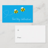 Mijn Valentijn bijen Notitiekaartje (Voorkant / Achterkant)