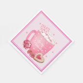 Mijn Valentijn Cacao, Cookies en Sweets zijn Servet (Hoek)