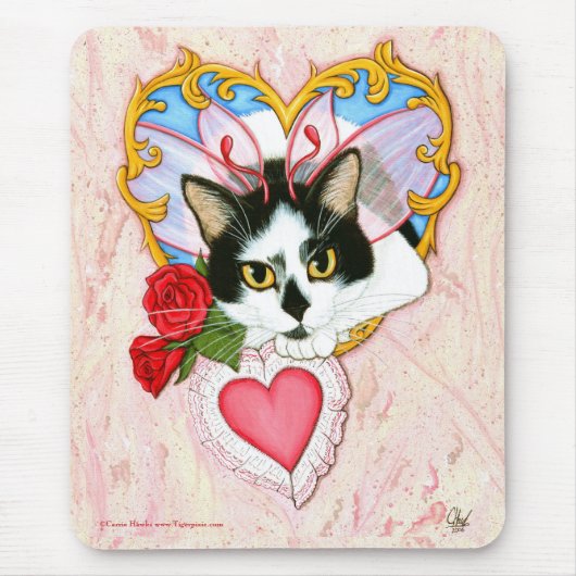 Mijn Valentijn Cat Mousepad Muismat (Voorkant)