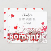 Mijn Valentijn Citaat schattig hart gepersonalisee (Voorkant / Achterkant)