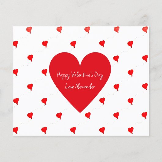 Mijn Valentijn Citaat schattig hart gepersonalisee (Achterkant)