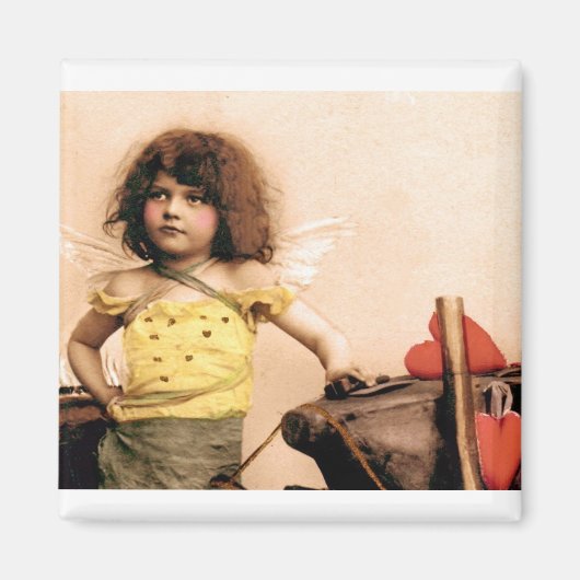 Mijn Valentijn Cupido Blacksmith fotomagneet Magneet (Voorkant)