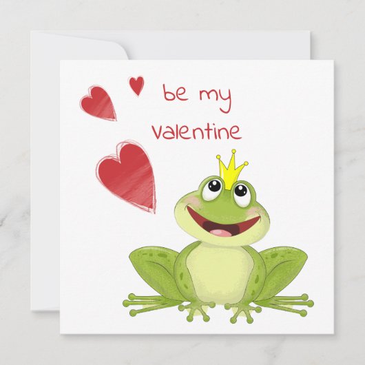Mijn Valentijn Cute Frog Prins (Voorkant)