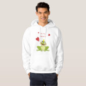 Mijn Valentijn Cute Frog Prins Hoodie (Voorkant volledig)