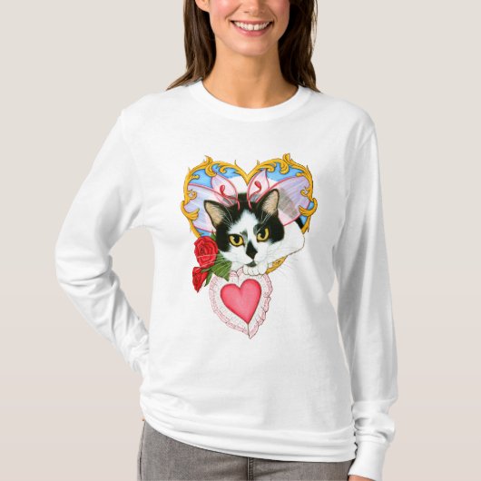Mijn Valentijn Fairy Cat Long Suite T-shirt (Voorkant)