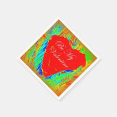 Mijn valentijn-feest-luiers zijn servet (Hoek)