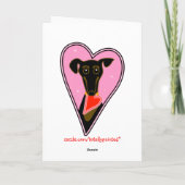 Mijn Valentijn Feestdagen Kaart (Achterkant)