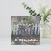 Mijn Valentijn  fiets en draaiend papier zijn Feestdagenkaart (Staand voorkant)