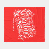 Mijn Valentijn Fleece Blanket (Voorkant (Horizontaal))