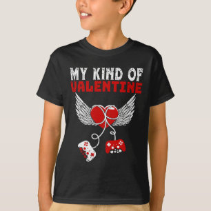 Mijn Valentijn Gamer Valentijnsdag Gamen Mannen T-shirt