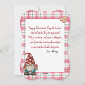 Mijn Valentijn Gnome - Valentijnsdag Platte Kaart (Achterkant)
