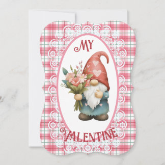 Mijn Valentijn Gnome - Valentijnsdag Platte Kaart