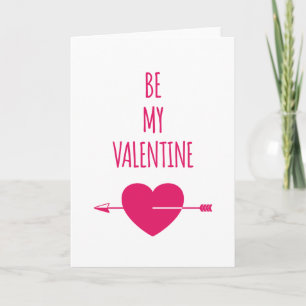 Mijn Valentijn hart met pijl Feestdagen Kaart