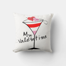 Mijn Valentijn Heart Martini Design Kussen