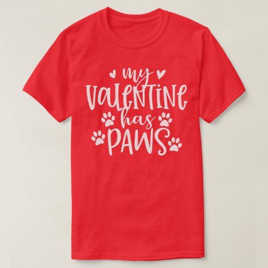 Mijn Valentijn heeft een schimmeldodende Hondenlie T-shirt (Design voorkant)