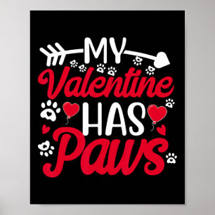 Mijn Valentijn heeft het Hondenliefhebber van een Poster