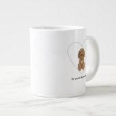 Mijn Valentijn Heeft Pootjes Cockapoo Hond Liefheb Grote Koffiekop (Voorkant rechts)