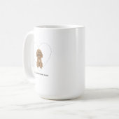 Mijn Valentijn Heeft Pootjes Cockapoo Hond Liefheb Koffiemok (Voorkant links)