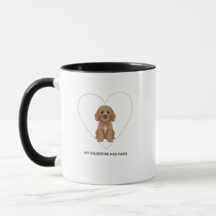 Mijn Valentijn Heeft Pootjes Cockapoo Hond Liefheb Mok