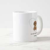 Mijn Valentijn Heeft Pootjes Cockapoo Personalisee Grote Koffiekop (Voorkant rechts)