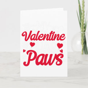 Mijn Valentijn Heeft Pootjes Funny Kat Hond Liefhe Kaart