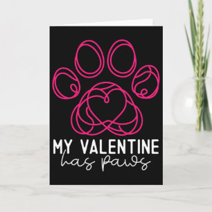 Mijn Valentijn Heeft Pootjes - Grappige Hond Liefh Kaart