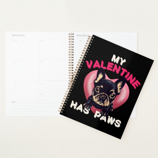 Mijn Valentijn heeft poten hondenliefhebber Planner (Display)