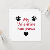 Mijn Valentijn heeft poten Kaart (Voorkant / Achterkant in situ)