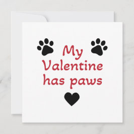 Mijn Valentijn heeft poten Kaart