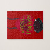 Mijn Valentijn houdt van je Nakupenda Kenya Swahil Legpuzzel (Horizontaal)