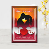 Mijn Valentijn, ik zal je tot het einde der tijden Kaart (Gele Bloem)