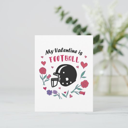Mijn Valentijn is de Uitnodiging van het Football (Staand voorkant)