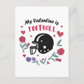Mijn Valentijn is de Uitnodiging van het Football (Voorkant)
