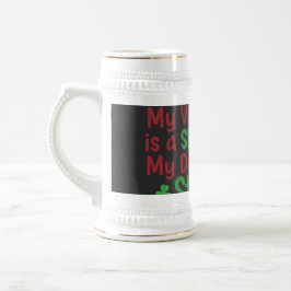 Mijn Valentijn is een Klaver Funny St. Patrick's D Bierpul