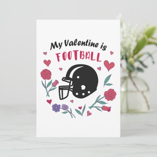 Mijn Valentijn is het Briefkaart van de Uitnodigin (Staand voorkant)