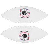 Mijn Valentijn is het Briefkaart van de Uitnodigin American Football (Panelen)