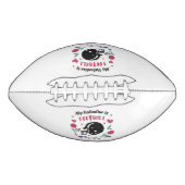 Mijn Valentijn is het Briefkaart van de Uitnodigin American Football (Voorkant)