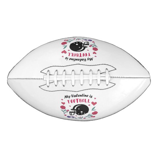 Mijn Valentijn is het Briefkaart van de Uitnodigin American Football (Voorkant)