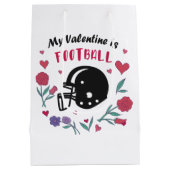 Mijn Valentijn is het Briefkaart van de Uitnodigin Medium Cadeauzakje (Achterkant)