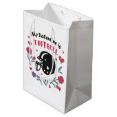 Mijn Valentijn is het Briefkaart van de Uitnodigin Medium Cadeauzakje (Achterkant Gekanteld)