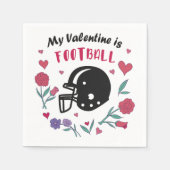 Mijn Valentijn is het Briefkaart van de Uitnodigin Servet (Voorkant)