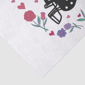 Mijn Valentijn is het Briefkaart van de Uitnodigin Tissuepapier (Detail)