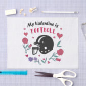 Mijn Valentijn is het Briefkaart van de Uitnodigin Tissuepapier (Craft)