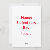 MIJN VALENTIJN IS HET HOOFD VAN DE KWESTIE FEESTDAGENKAART (Achterkant)