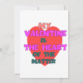 MIJN VALENTIJN IS HET HOOFD VAN DE KWESTIE FEESTDAGENKAART