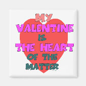 MIJN VALENTIJN IS HET HOOFD VAN DE KWESTIE MAGNEET (Voorkant)